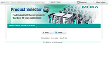 Tablet Screenshot of ieselect.moxa.com